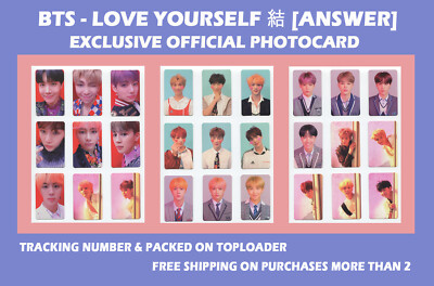 BTS - LOVE YOURSELF 結 [ANSWER] EXCLUSIVE OFFICIAL PHOTOCARD | eBay