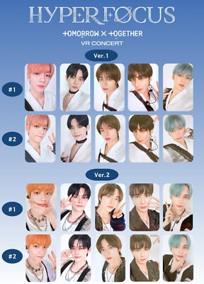 TXT TOMORROW X TOGETHER HYPER FOCUS VR CONCERT OFFICIAL PHOTO CARD