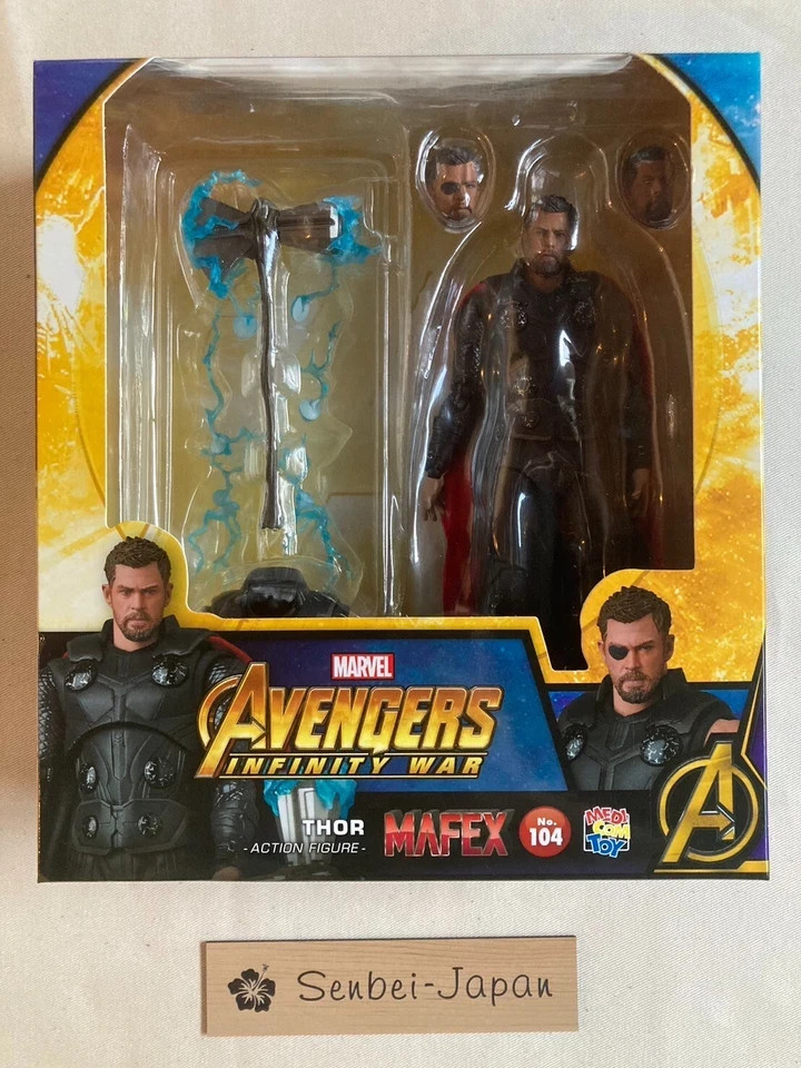 MAFEX No.104 Avengers Infinity War Thor 160mm Action Figure Used