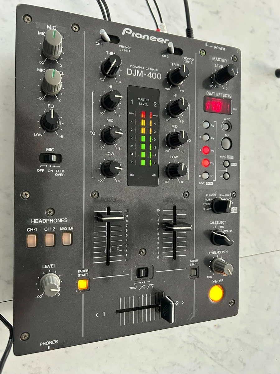 □□【電源AC付】Pioneer DJM-400 2チャンネルDJミキサー DJM-400