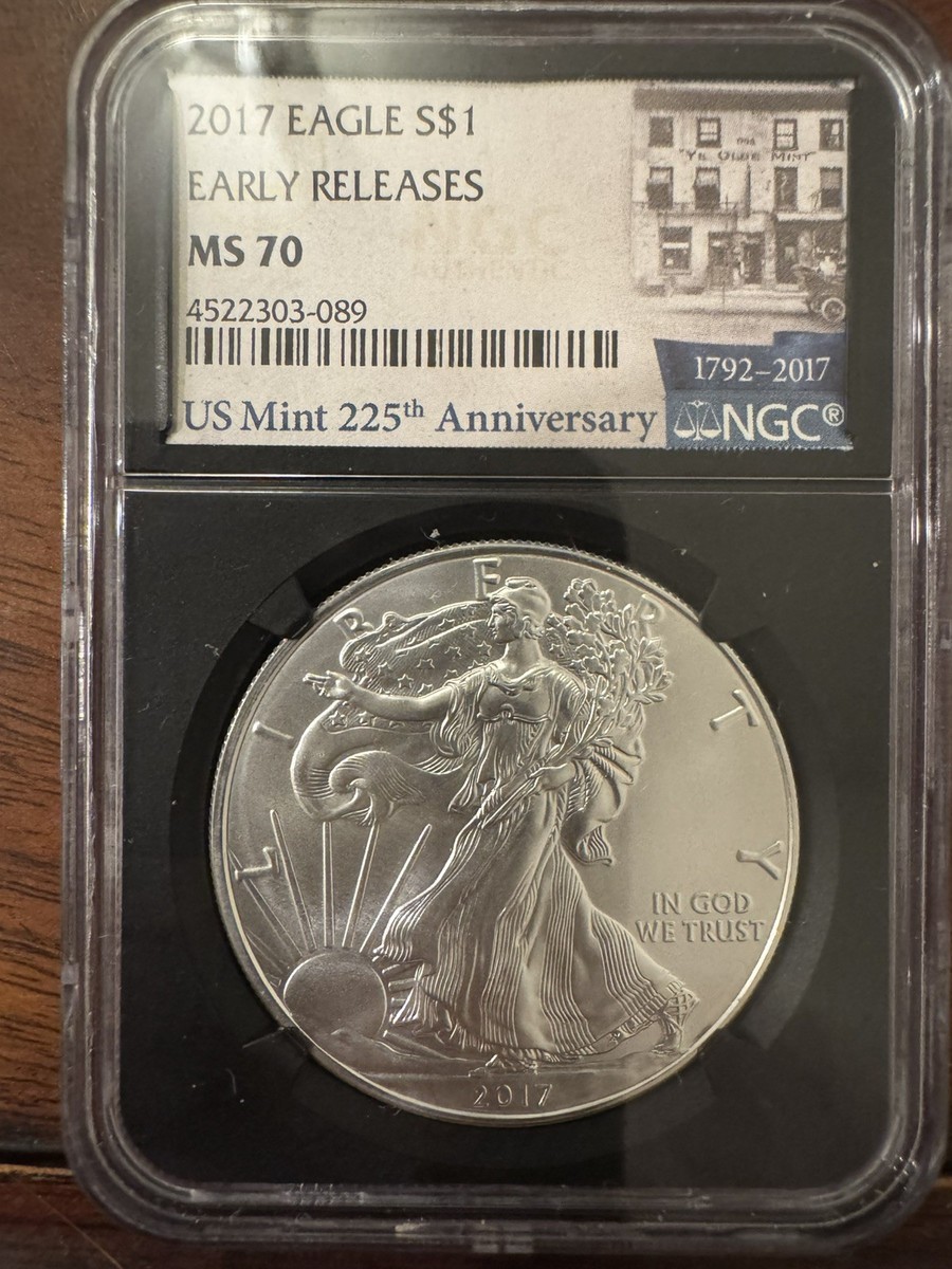 2017 パラジウム イーグル モダンコイン NGC MS70ER E2 NGC MS70 2025