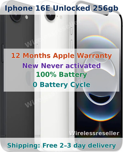 Apple iPhone 16e - 256 GB - White (Unlocked) for sale online | eBay