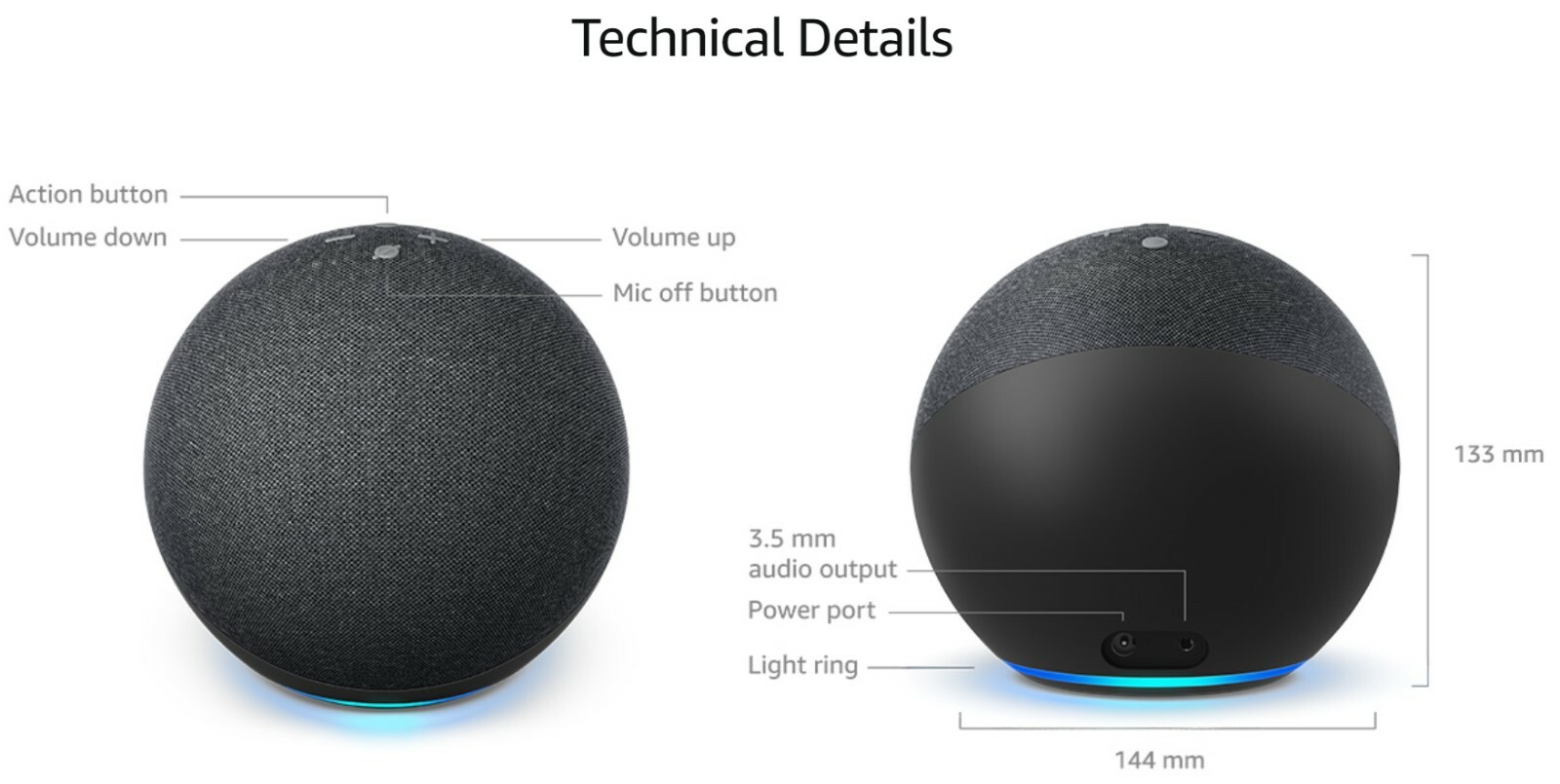 Amazon Echo 4th Gen Premium Smart Assistant Speaker Alexa Built In