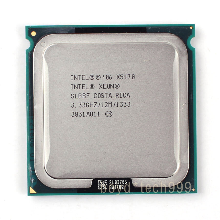 Intel Xeon X5470 Quad-Core CPU Processor 3.33 GHz 1333 MHz LGA 771