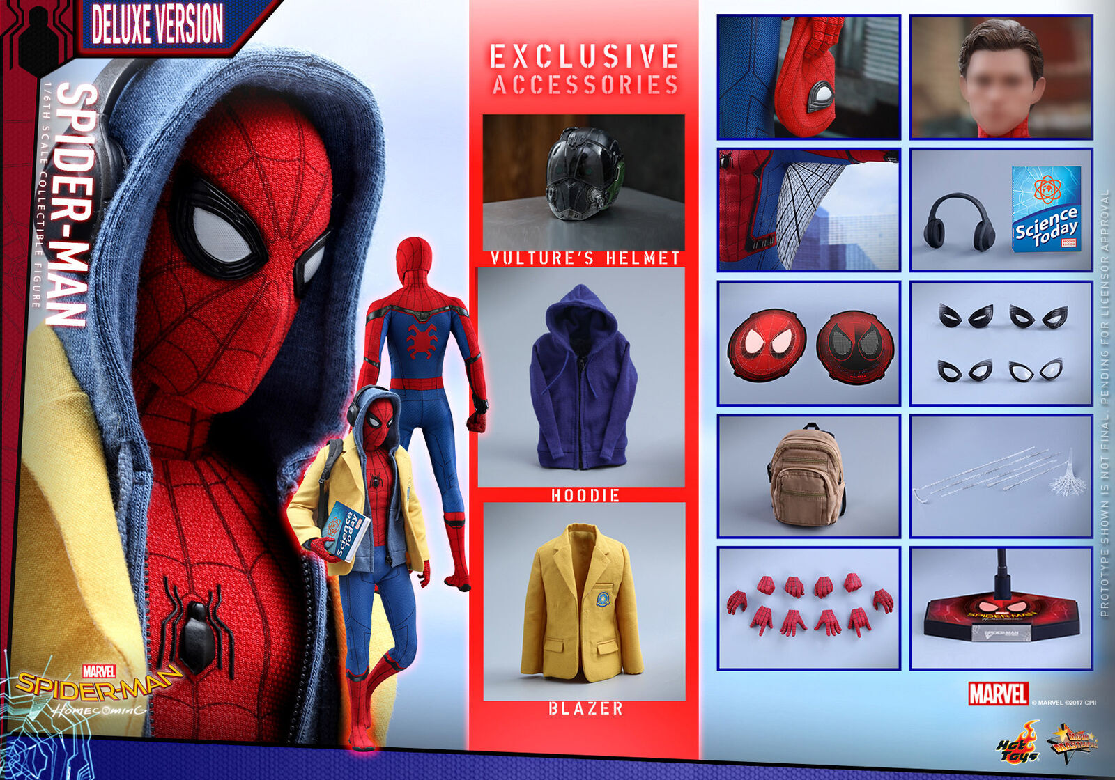 New Hot Toys MMS426 1/6 Spider-Man Homecoming Deluxe Ver. Peter