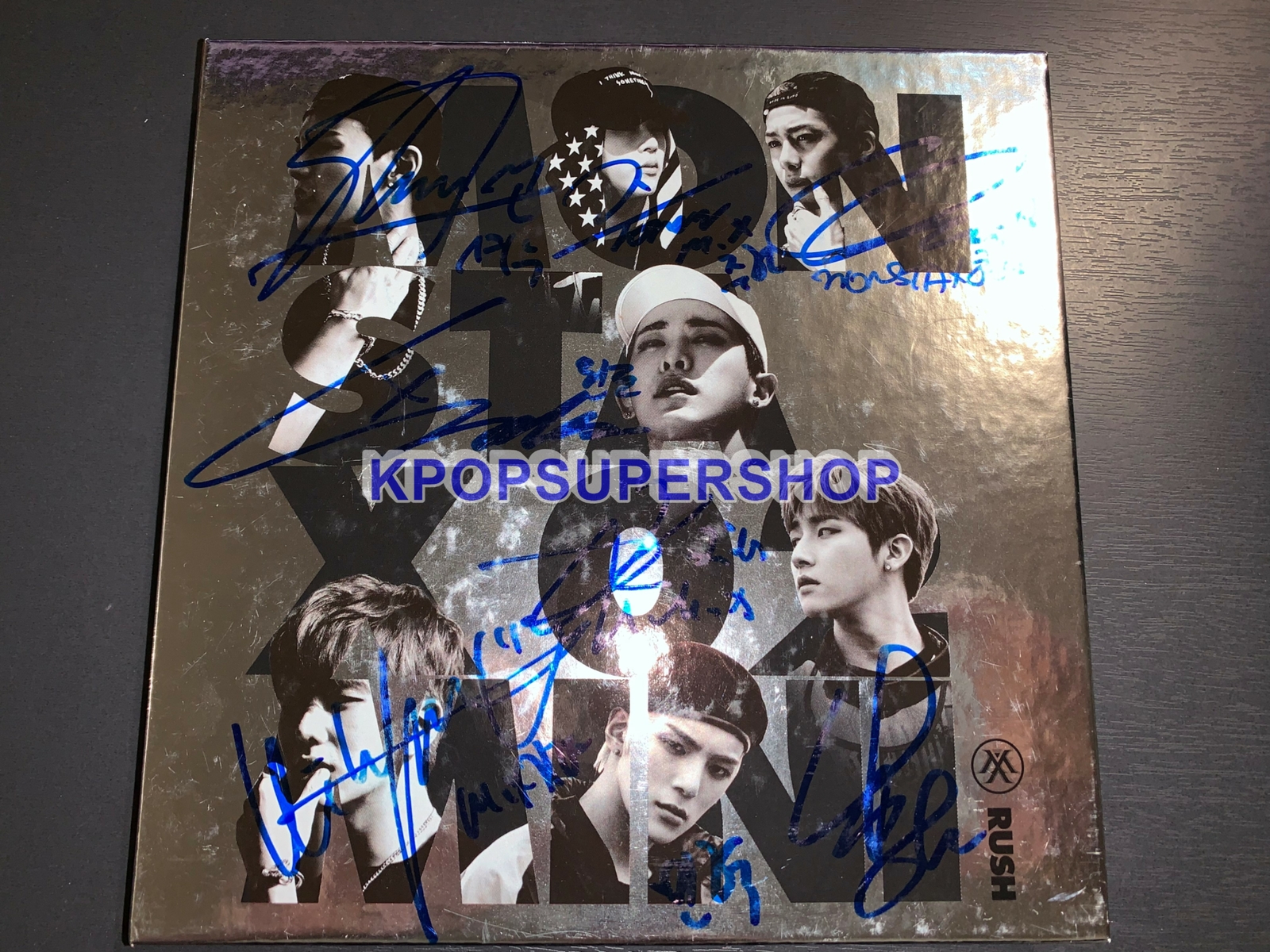 Monsta X 2nd Mini Album Rush Autographed Signed CD Great Minhyuk
