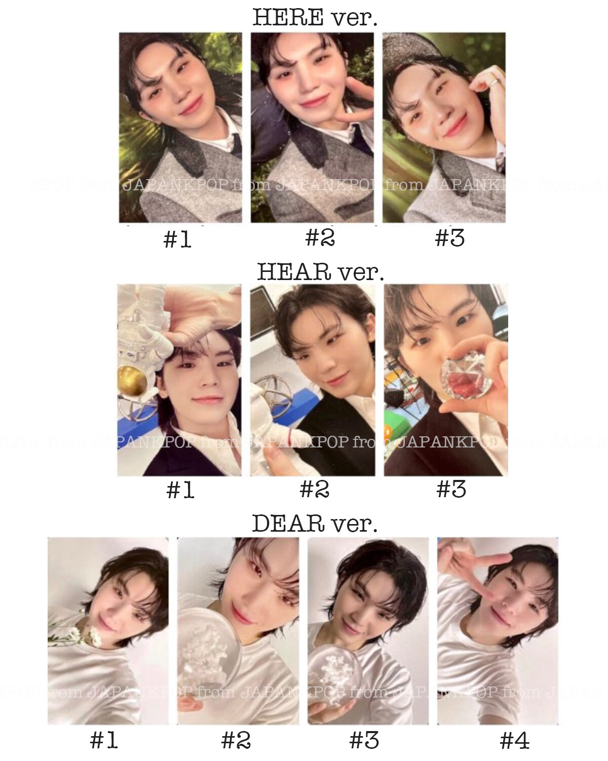 WOOZI SEVENTEEN 17 IS RIGHT HERE HEAR DEAR Official Photocard