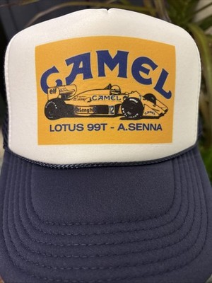 Vintage Camel Racing Hat Formula 1 Trucker Hat Lotus A. Senna