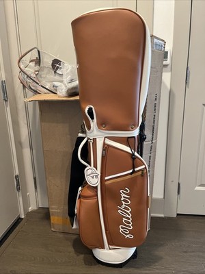 Malbon Golf Malbon Caddy Bag Brown Brown Malbon New free shipping
