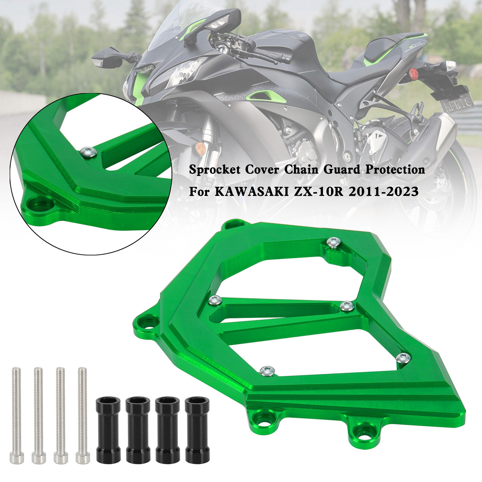 Front Sprocket Cover Chain Guard For KAWASAKI Ninja ZX-10R ZX10R