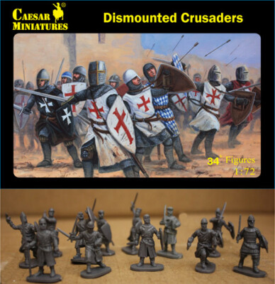 CAESAR MINIATURES 1/72 -H86 Medieval Dismounted Crusaders
