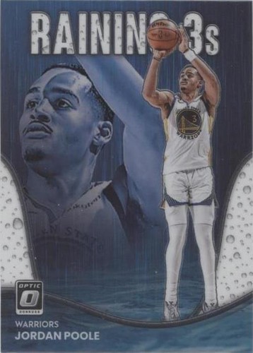 2019 Donruss Optic Signature Series Jordan Poole Green Wave Auto