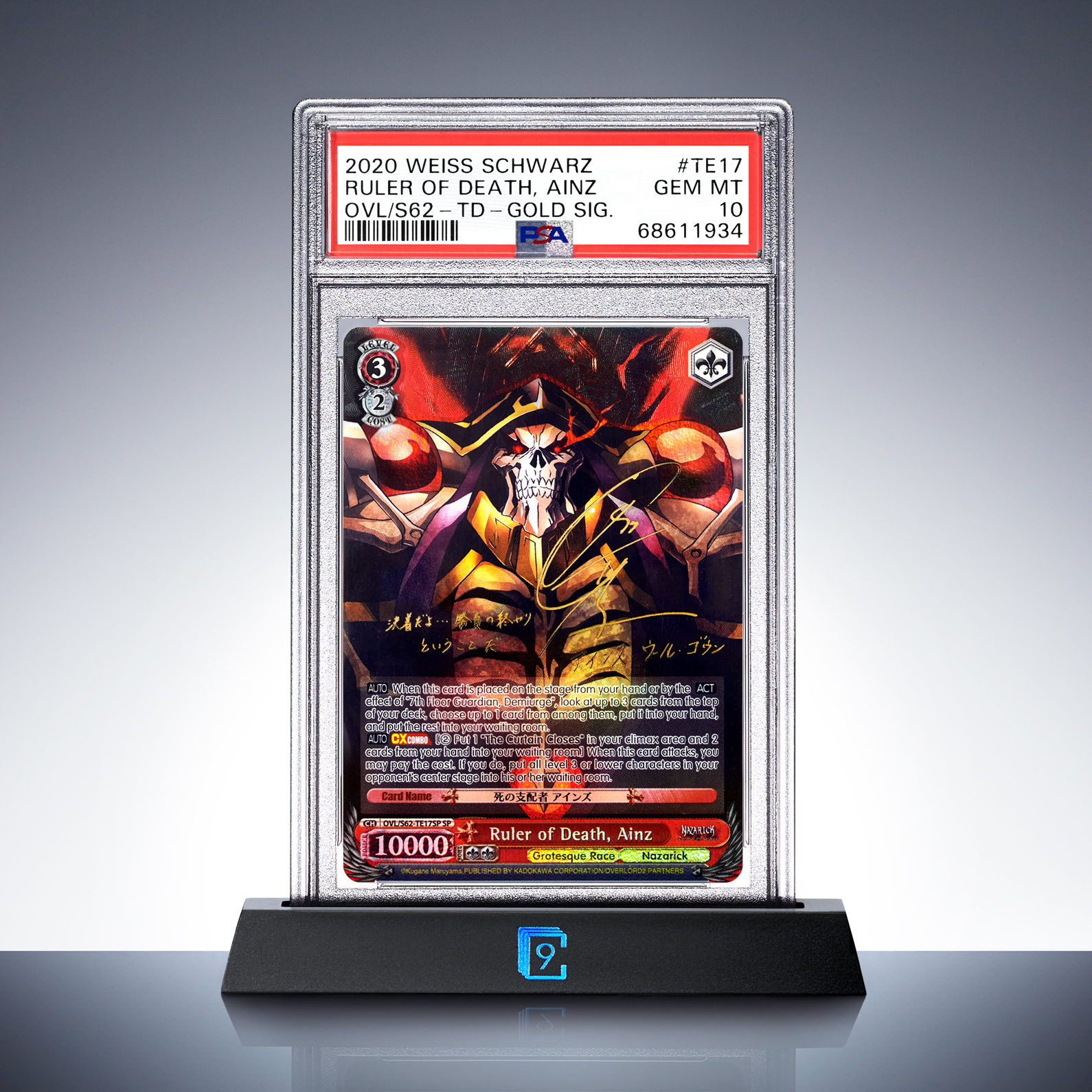 PSA 10 - Ruler Of Death, Ainz TD SP Original Gold | Overlord EN