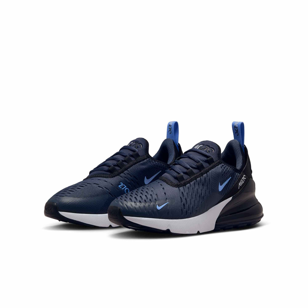 943345-408] GRADE SCHOOL NIKE AIR MAX 270 'THUNDER BLUE BLACK