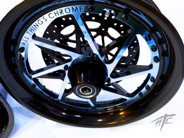 360 FAT TIRE KIT BLACK & BLUE SWITCHBACK BLACK ARM 12-22 KAWASAKI