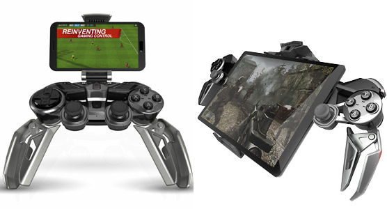 4段階変形するメカニック感満載スマホゲームコントローラー「Mad Catz