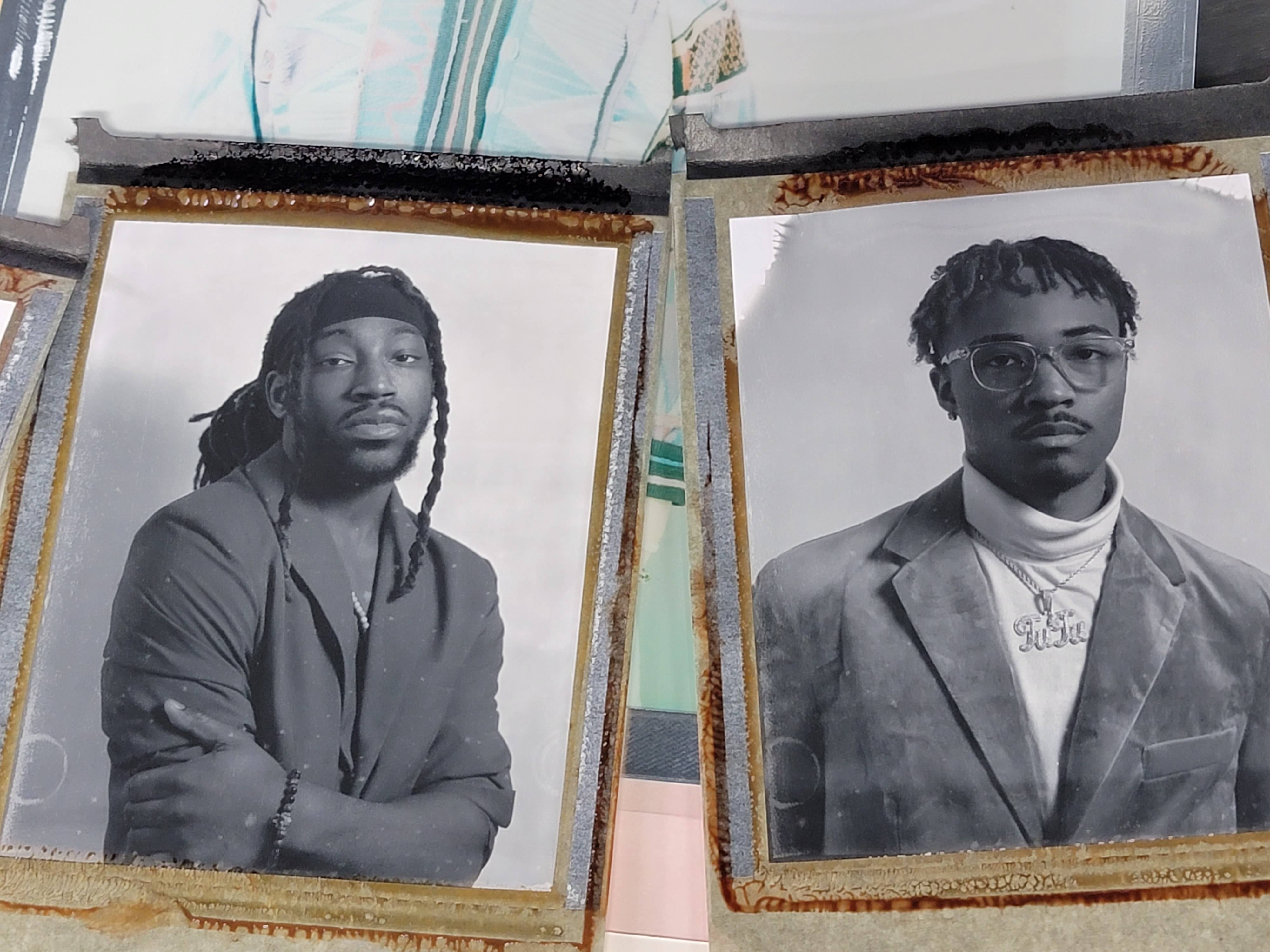 今日のスタジオで4x5のピールアパートフィルム（ポラロイド55） : r