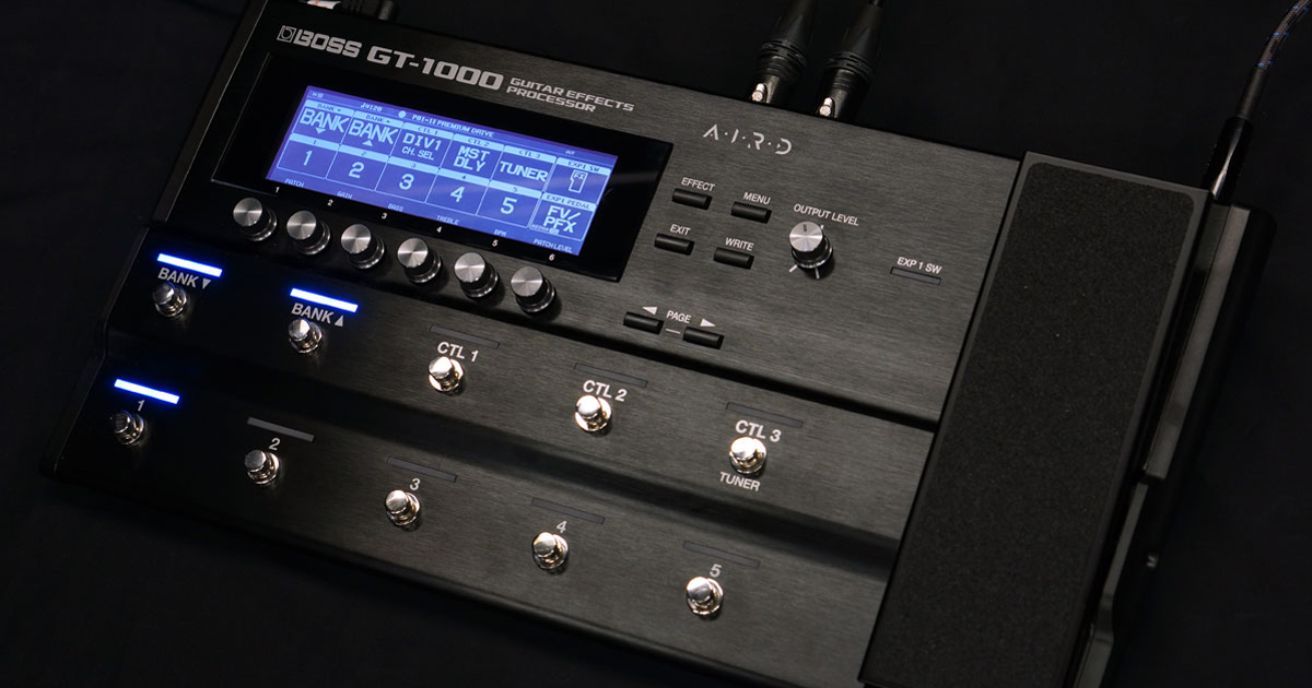 BOSS GT-1000 Guitar Effects Processor徹底解説！第一弾