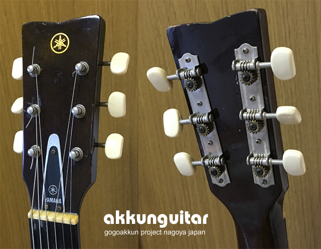 ヤマハFG-110赤ラベルのペグ交換☆グローバー・ロック式 GROVER502G