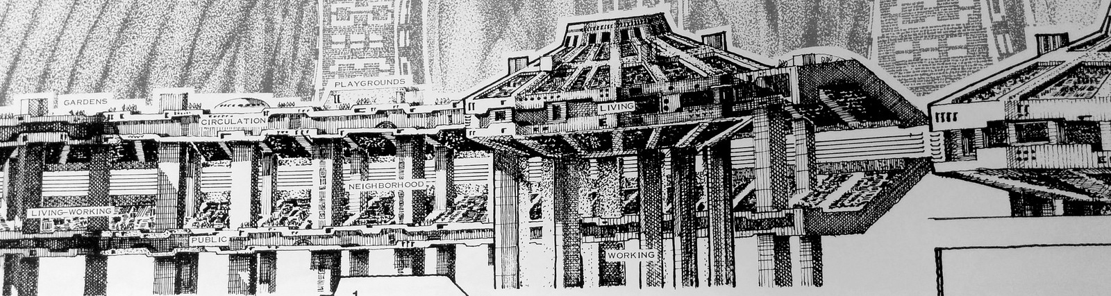 Arcology: cutaways of the future city-hives that never were