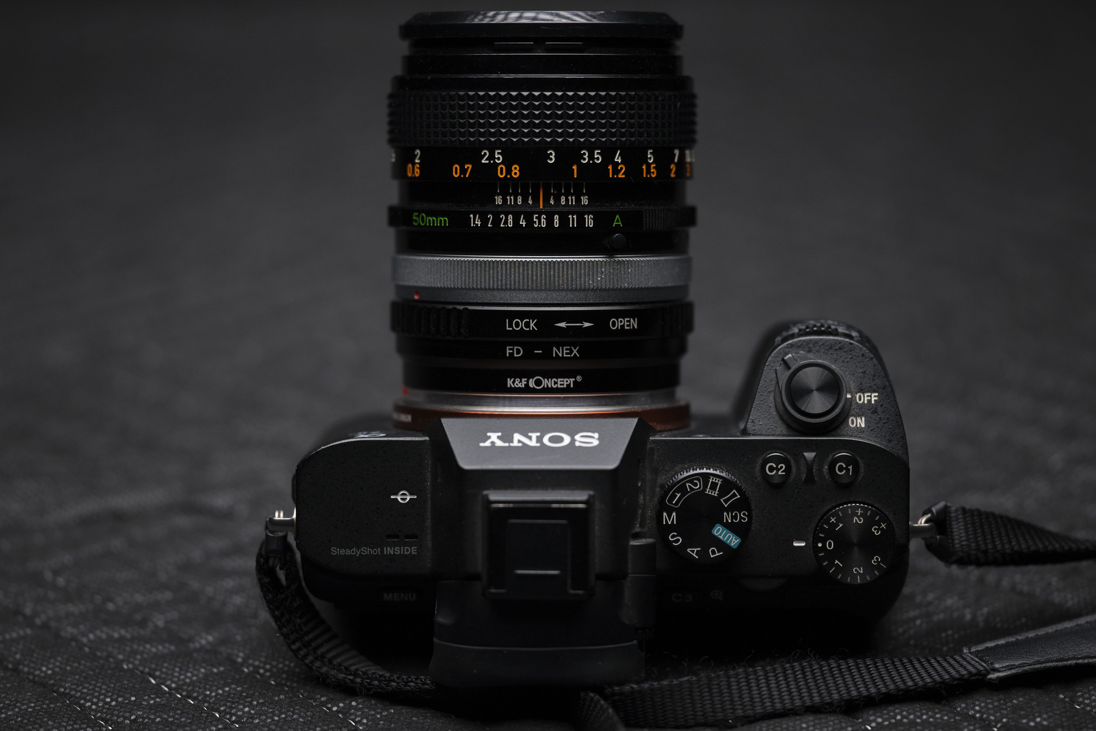 Vintage Canon 50mm f1.4 FD Lens On Mirrorless Digital Camera