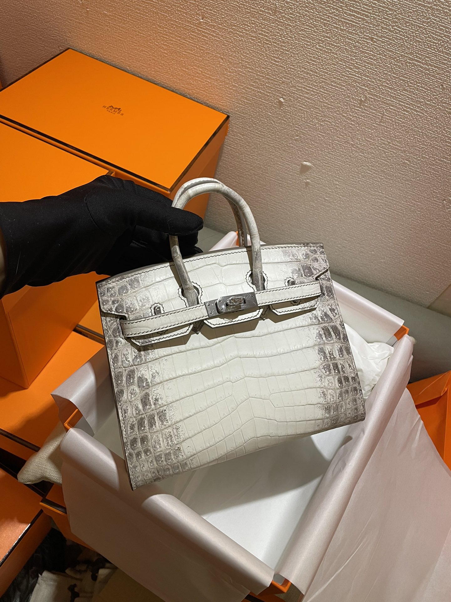 エルメス バーキン 20cm ヒマラヤグレー クロコダイル ニロティカ