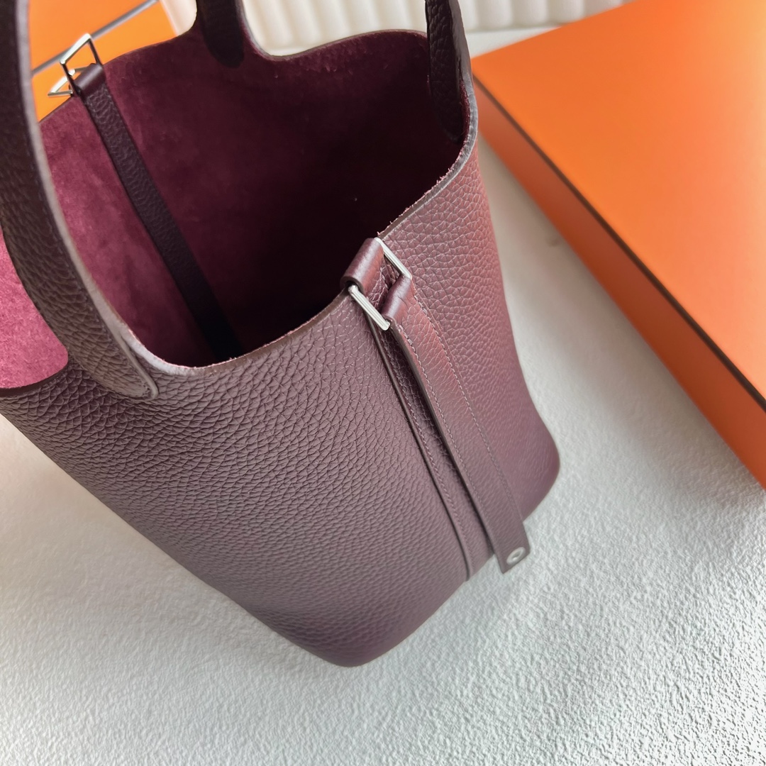 エルメス定価 HERMES ピコタンロックPM/18 ルージュセリエ トリヨン
