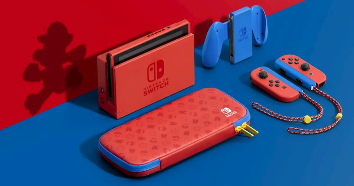 本体の色の違う初のモデル！「Nintendo Switch マリオレッド×ブルー