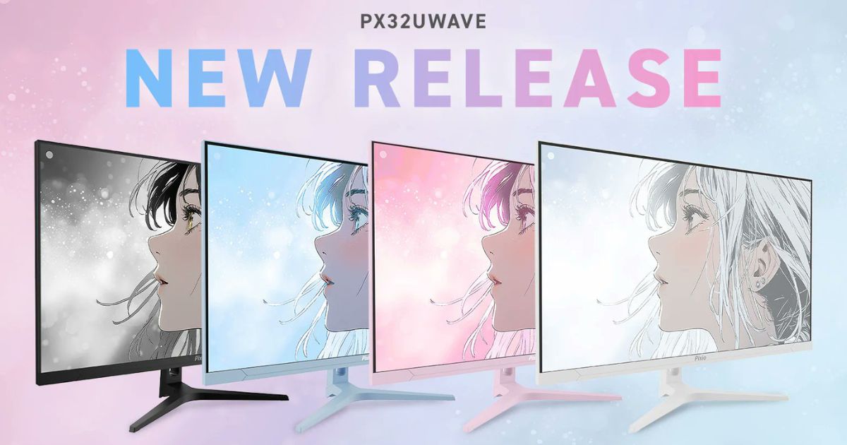 Pixio」より4K対応の31.5型ゲーミングモニター「PX32U WAVE」が新登場