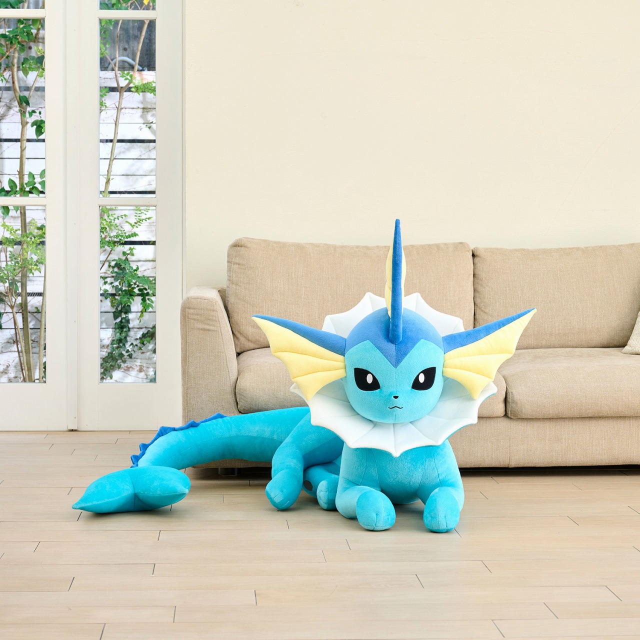 ポケモン 等身大 サンダース 寝そべり ぬいぐるみ 開封済み 紙タグ付き