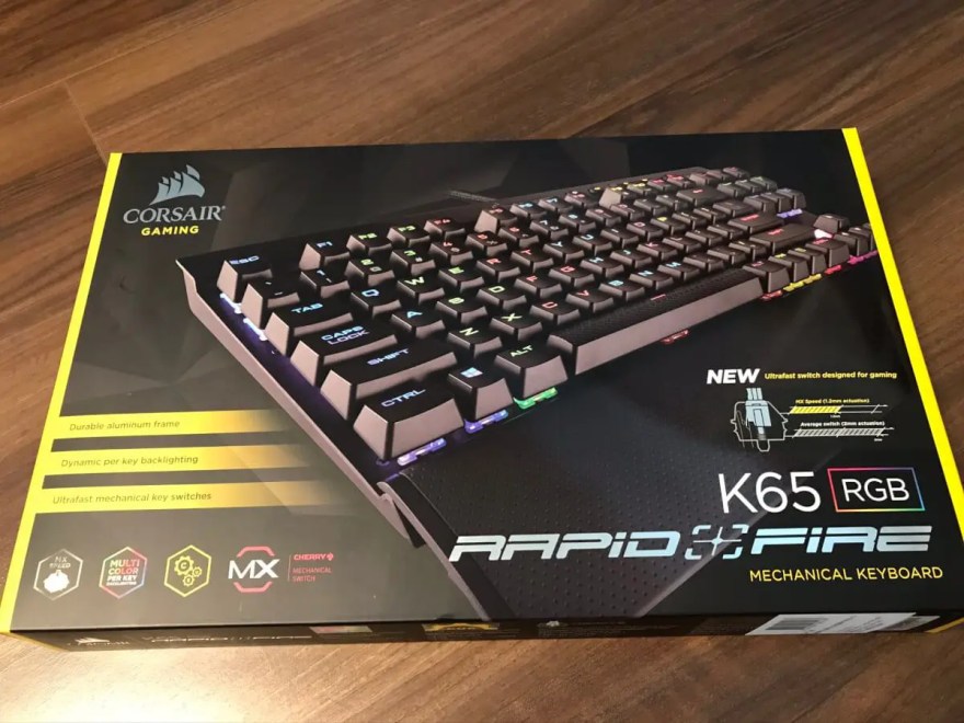 Corsair K65 RAPIDFIRE】超高速！！PCとPS4直挿しで使える銀軸の