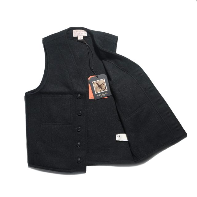 フィルソン FILSON マッキーノ ウール ベスト ソリッドカラー｜ メンズ