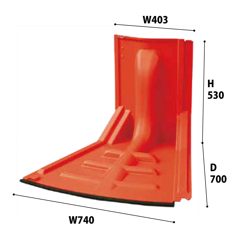 フラッドガード FW50（外湾曲板） ❘ 簡易型止水板 ❘ フジ鋼業