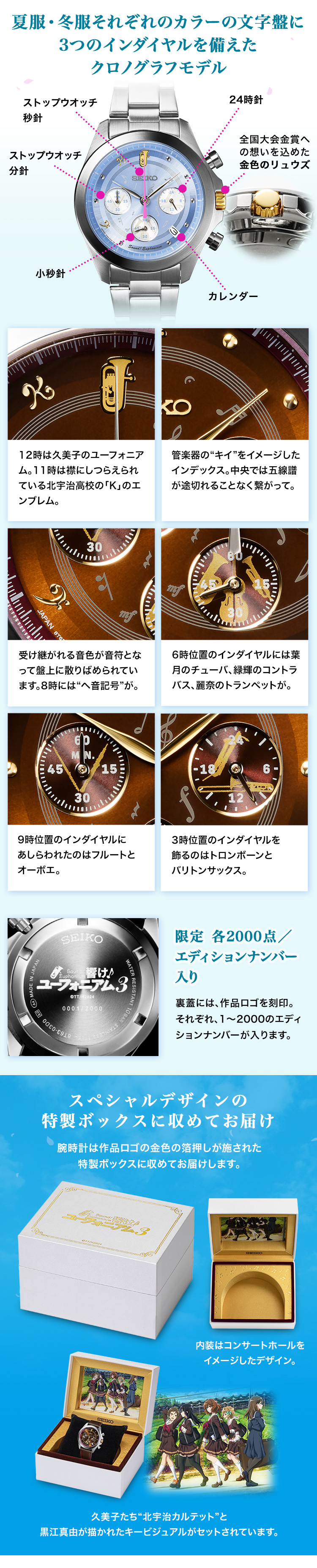 響け！ユーフォニアム3×セイコー コラボウオッチ／プレミアム
