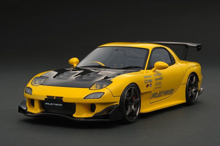 IG1048 1/18 MAZDA RX-7 (FD3S) RE Amemiya Yellow | LINE UP | [公式