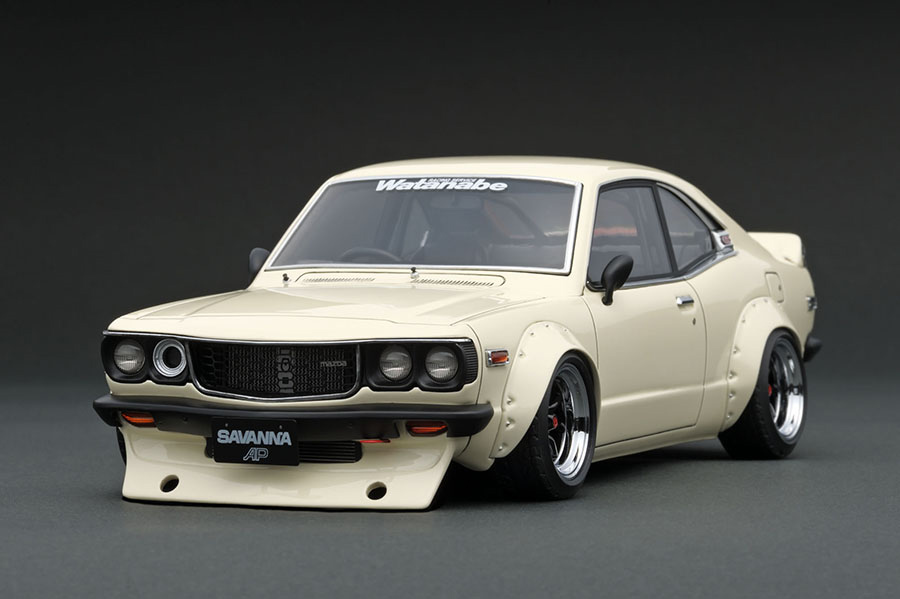 IG1142 1/18 Mazda Savanna (S124A) Semi Works White | LINE UP