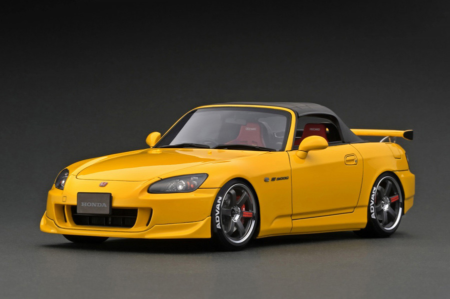 IG2589 1/18 Honda S2000 (AP2) Yellow | LINE UP | [公式] ignition