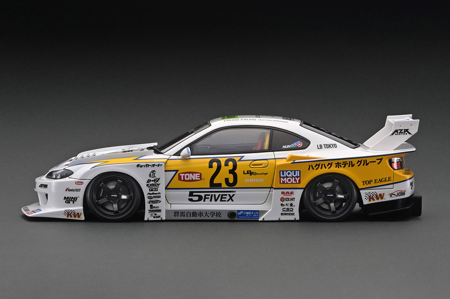 IG2919 1/18 LB-Super Silhouette S15 SILVIA White/Yellow | LINE UP
