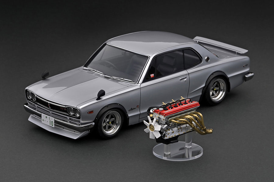 IG3234 1/18 Nissan Skyline 2000 GT-R (KPGC10) Silver 10th