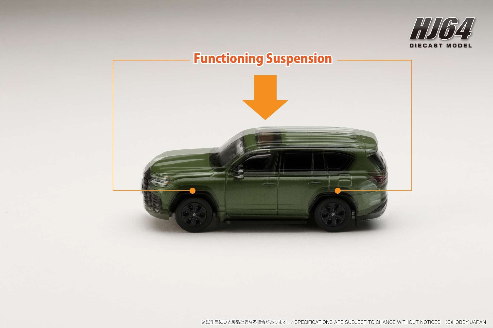 Hobby Japan HJ643061GR LEXUS LX600 OFFROAD Terrane Khaki Mica