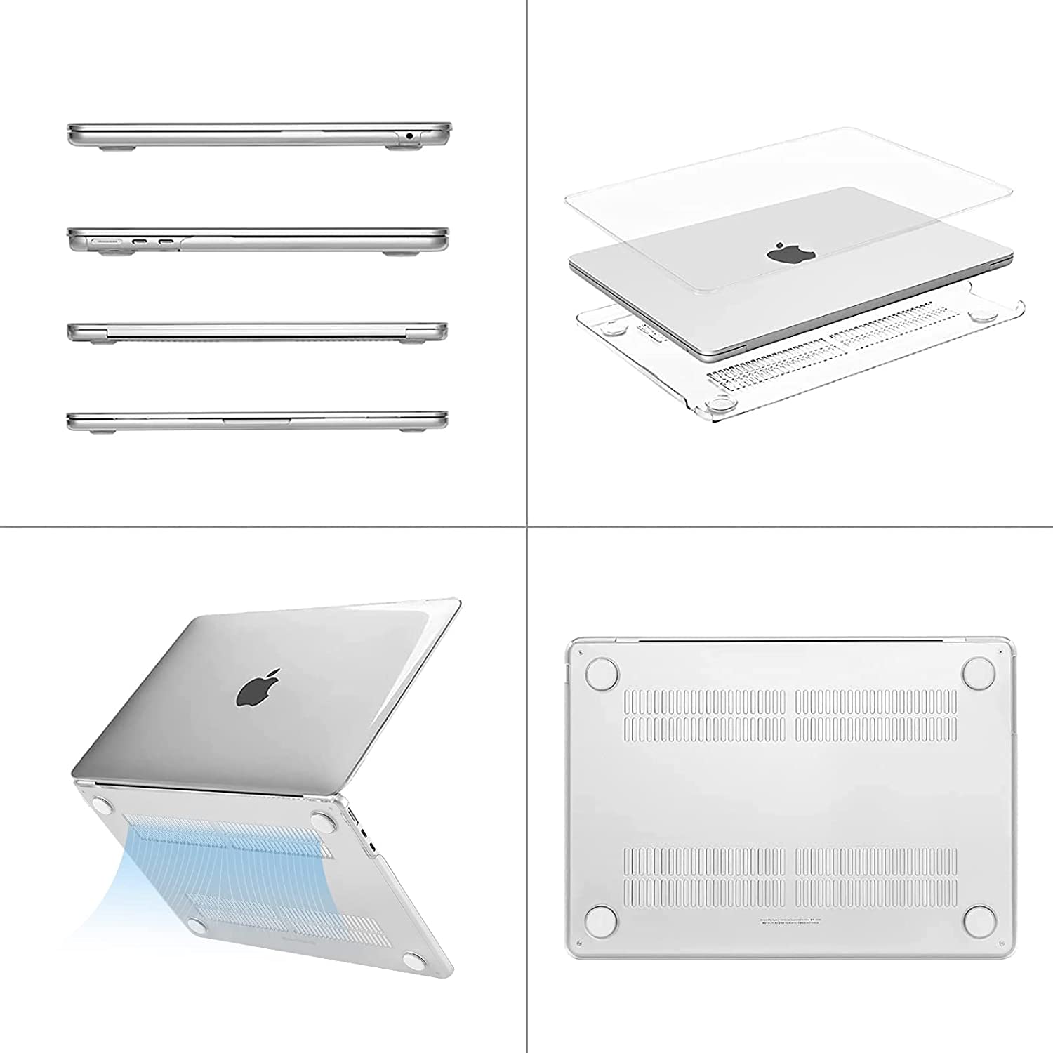 MOSISO Compatible with MacBook Air 13.6 inch Case 2022 Release