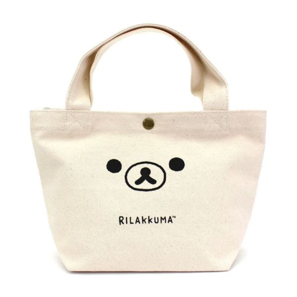 リラックマ リラックマフェイス ミニトートバッグ ランチ 帆布 2L