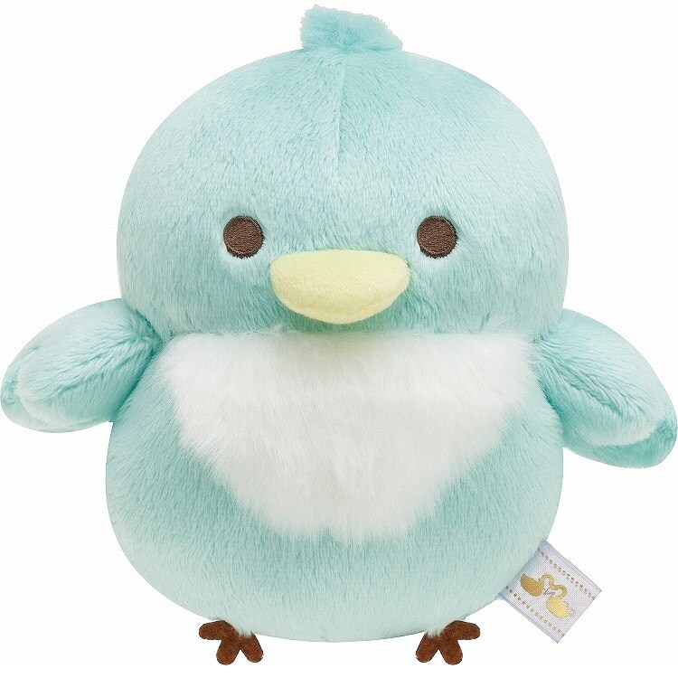 リラックマ】ぬいぐるみ ミントノコトリ スワンと金色の花