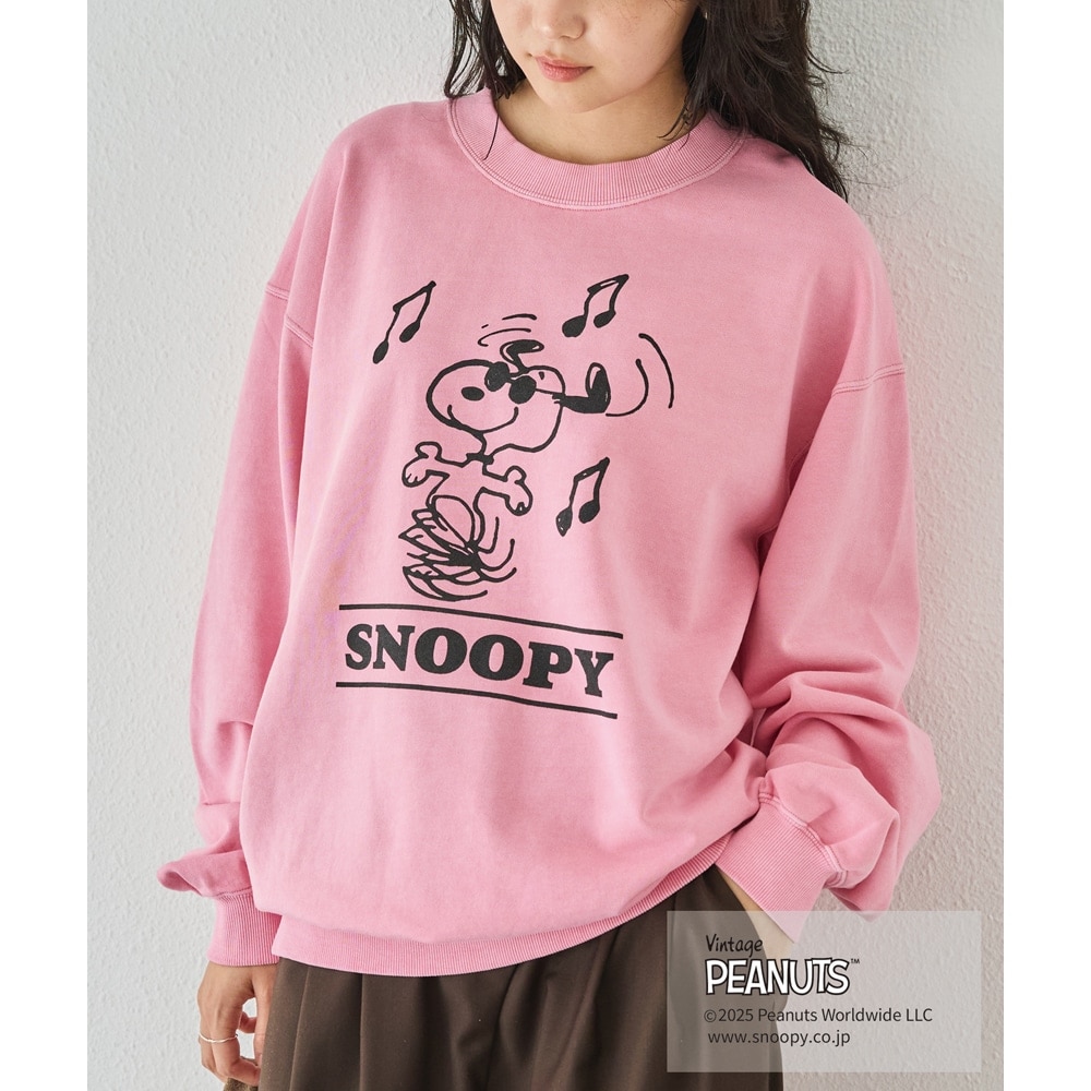 PEANUTS / SNOOPY】別注 music sweat スヌーピーロゴスウェット | ラビ