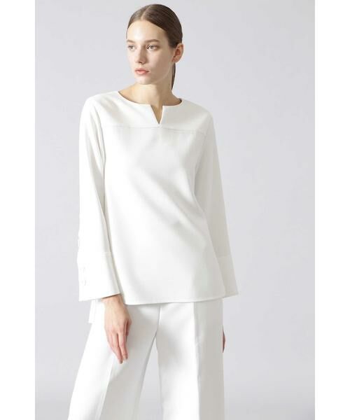 セール】 ◇ミドルジョーゼットバックプリーツブラウス （シャツ