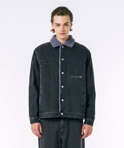 セール】 ボアライニングデニムジャケット （ブルゾン）｜LACOSTE