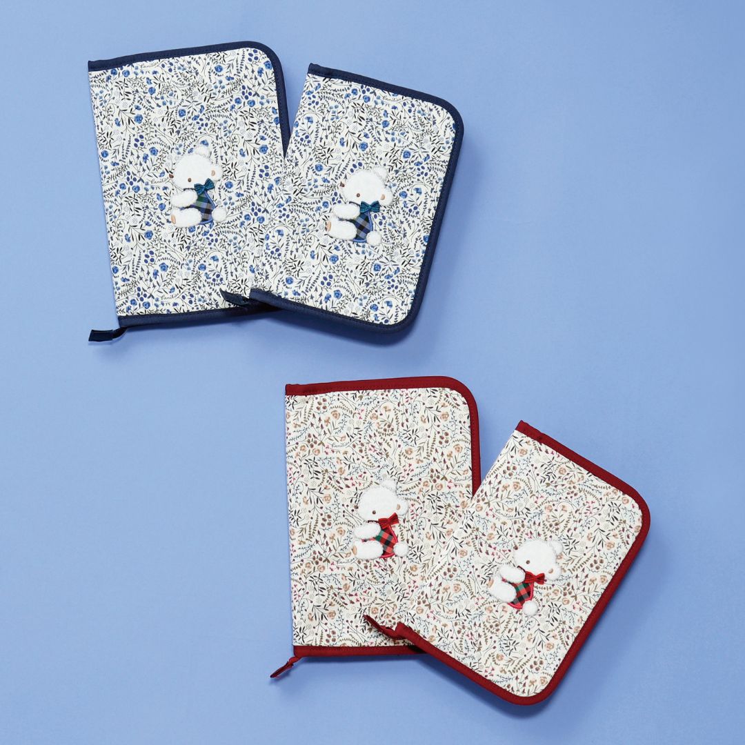 母子手帳ケース ネイビー キャラクター柄 フェイラー 楽天市場