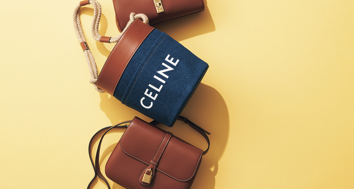 K☆ページ】リバティ 縮小セリーヌ リボンチャーム付き楕円底バッグ K