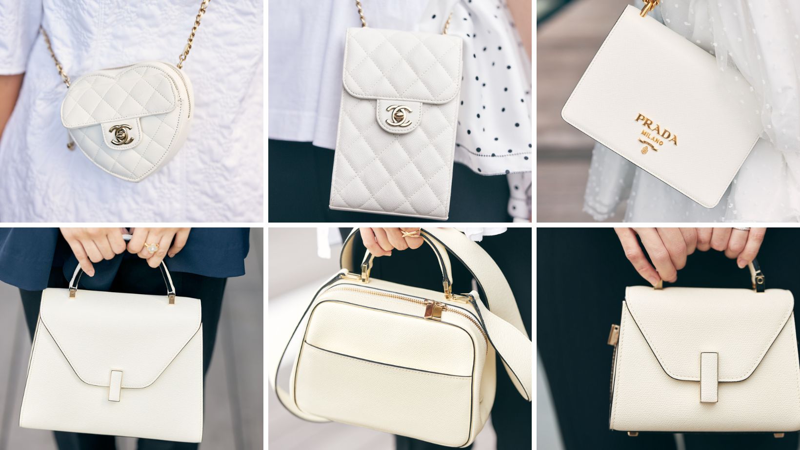シャネル、プラダ、ヴァレクストラ「白バッグ」がじわじわ人気！ | VERY