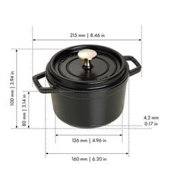 ヨドバシ.com - ストウブ STAUB ピコ ココット ラウンド 16cm ブラック